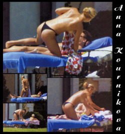 toplessbeachcelebs:Anna KournikovaÂ sunbathing topless in MiamiÂ (April 2001)