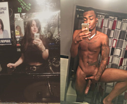 endingmyrace:  Pathetic whiteboi @babecockboi can’t stop combining pics of his sexy ex, Sara, with real (i.e. Black) men and their perfect cocks. Let’s hope she’s left white losers like her ex-bf (and the rest of us) behind and has gone Black Cock