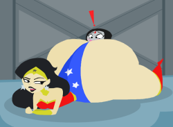 da-fuze:WonderWoman Butt Crush