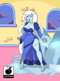 linkartoon:   This is a drawing of my version of the Ice Queen, I know some prefer Fionna, but I liked the design of this character a little more. I hope you like it and do not forget to comment    —–   Este es un dibujo de mi version de la Reina
