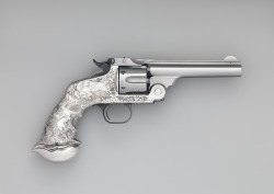 design-is-fine:  Tiffany &amp; Co., Smith and Wesson, .44 Single Action Revolver, 1888. Steel, silver. 