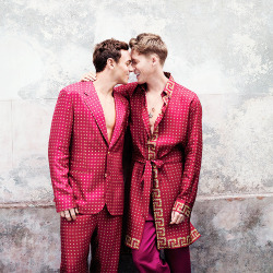 tomrdaleys:  Tom Daley and Dustin Lance Black photographed for Out Magazine by Harry Borden 