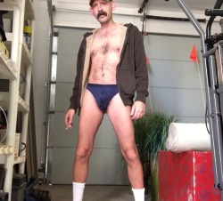 stacheman76:  Pissing in my thong 