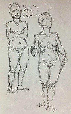 When you&rsquo;re experiencing negative feelings about how you look, draw naked people. it works good
