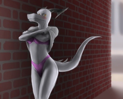 Discreet NaughtinessHere in an alleyway by the busy district, stripping to just her underwear, she could already feel her heartbeat thump loudly enough for her to hear. Yet the thrill egged her on, and it was more than obvious, seeing the wetness in her
