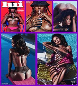 nude-celebz:  Rihanna naked from Lui Magazine