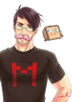 jyuuki-chann:  My Little Biscuit!Redraw of something I made ages ago for @markiplier. All hail our beloved Markimoo ^^