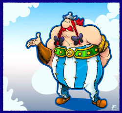 eggmanfan91:  Some Obélix and Asiérix fan art, as the remake and the new movie have aired recently.( The Astérix’s one is a bit older. )