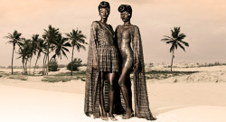 blackfashion:  Brand: Adama Paris Designer: Adama Ndiaye Sahara Chic Collection Photo Credit: Alexis Peskine Model: Sacha Kara &amp; Aminata Make Up: Penda Diallo 