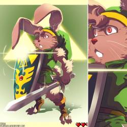 heavymetalhanzo:  Here’s Link in his bunny form,albeit a tad more armed and ready for combat! #thelegendofzelda #thelegendofzeldaalinktothepast #nintendo #fanart #photoshop #illustration #heavymetalhanzo #hanzo_steinbach