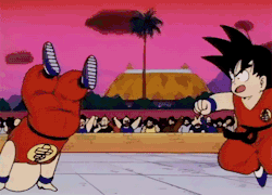 0lightsource:  jack-aka-randomboobguy:  0lightsource:  knottybynvture:  back when Krillin had a chance  Sometimes you gotta question how Krillin’s role in the series slowly declined from main character to a gray supporting character after Dragon Ball