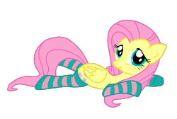 madame-fluttershy:  Fluttershy socks by ~Dashie-So-Cute  &lt;3