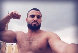 stratisxx: Another straight hung Egyptian daddy. That cock will go in your ass and come out your throat…   The good thing about Mediterranean men is, when they can’t get pussy they will get drunk and fuck any hole. 