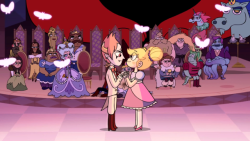 capthobbit:  Nice to see parts of the guidebook being incorporated into the show.  Now I just have to pray and hope that the dance is part of a flashback otherwise my poor Starco heart will be crushed D:  Yeaaaah true dat