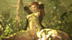 drdabblur: In the spring, when the flowers are in bloom, Poison Ivy feels the same urge to pollinate. She gathers willing men to sate her Spring-time lust, and heighten her powers. Poison Ivy from Arkham Knight enjoying the nutrients of the sun and her