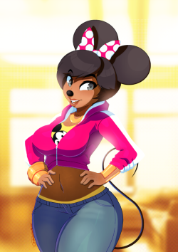 tovio-rogers:  minnie drawn up for the patreon set. alternate and psd available there soon.    ;9