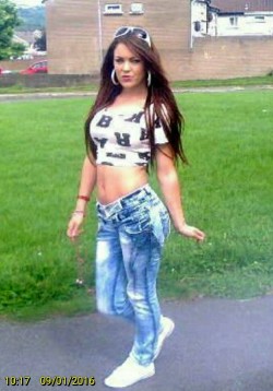 Chavs-Whores-Sluts-Slags:  Grace 19 From Southampton On Her Way To The Football And
