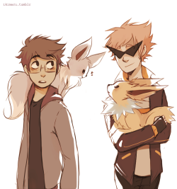 got a couple of suggestions saying what if Jake&rsquo;s Eevee likes Dirk&rsquo;s Jolteon so yeaH