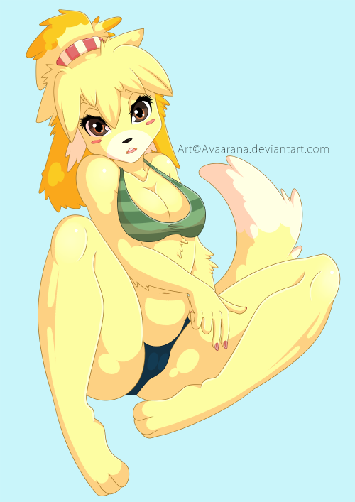 avaarana:   http://avaarana.deviantart.com/ and http://www.furaffinity.net/user/avaarana/Fan art of my favorite character in Animal Crossing New Leaf!It’s a bit suggestive because I was in the mood of drawing something sexy, but I am very pleased with