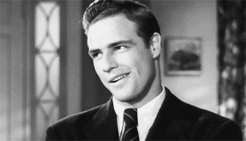 kimnovaks:  marlon brando in a screen test for “rebel without a cause”  omg this man