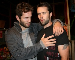 thejokesondee:  Glenn Howerton and Rob McElhenney by Blogger Reps on Flickr. 