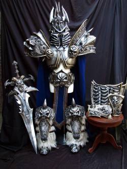kamikame-cosplay:  Lich King from Blizzard’s World of Warcraft.*Armor Reference: Sideshow Collectibles Arthas Statue.*Client: Emman Chris EsSo far, this is the hardest costume that I’ve made in terms on armor costumes. It took me almost a year to