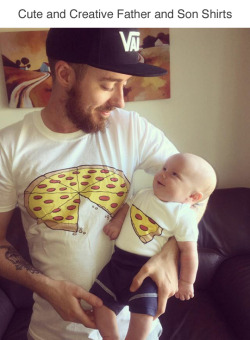 tastefullyoffensive:  Creative Father and Son Shirts (h/t)