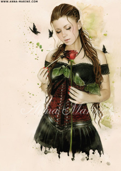 fantasy-scifi:  Paint my world in blackby Anna-Marine