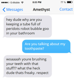 I’m not sure that’s what he meant, Amethyst