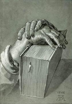 tierradentro:  &ldquo;Hand Study With Bible&rdquo;, 1506, Albrecht Dürer. 