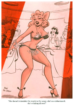 burleskateer: Burlesk cartoon by  Dan DeCarlo..  Before gaining wider fame working on the popular ‘ARCHIE’ series of comic-books,– Dan DeCarlo was a regular contributor to many 50′s-era Men’s Humor Digests.. 