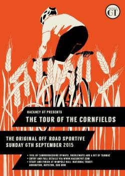 cadenced:  Eliza Southwood’s poster for the The Tour of the Cornfields in Cambridgeshire in September. 