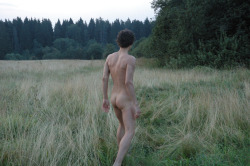 I ran naked in a field with a bunch of people