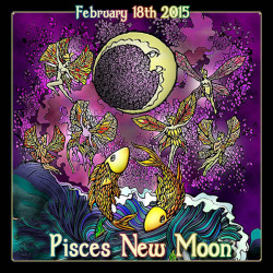 wiccateachings:  Tonight is the New Moon in the constellation of Pisces. We are right at the end of Aquarius and have just moved into Pisces. We move between worlds, we transition between chapters. We are pulled one way by Aquarius which controls the