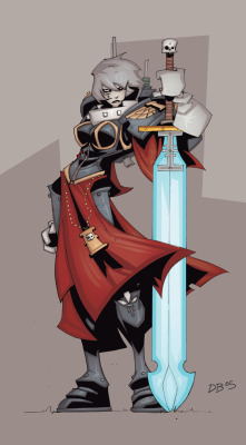 sororitahazel:  sister of battle  yet more warhammer 40k stylee  uber sister of battle inquisitron by bazazatron