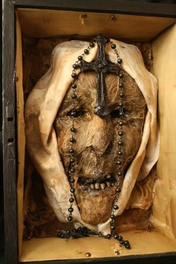Relic of first recorded possessed nun.