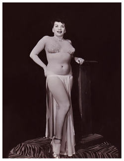 Suzette      aka. &ldquo;The French Doll&rdquo;..A publicity still promoting the 1953 burlesque film: &ldquo;PEEK A BOO&rdquo;; a documentary-style recording of a complete Burlesk show; as filmed at the &lsquo;FOLLIES Theatre&rsquo;, in Los Angeles..