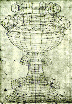 hominisaevum:  Perspective Study of a Chalice Paolo Uccello (born Paolo di Dono) (Italian, 1397-1475) Pen and ink on paper, 29 x 24.5 cm Gabinetto dei Disegni, Uffizi, Florence 