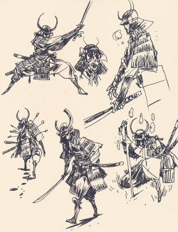 blackyjunkgallery:  Some samurais