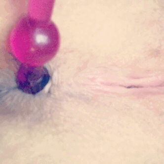 Anal beads…. mmmm felt so good in my tight little ass. ❤️