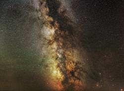 just&ndash;space:  3x3 Milky Way panorama, 1.75 hours of total exposure  js