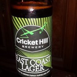 Easily one of my favorite beers I have drank. #Beer #CraftBeer #CricketHillBrewery ##EastCoastLager