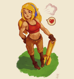 konjakonjak: Robin just got even more buff! Just wanted to practice angles and muscles. Btw haven’t done this in a while: You can currently buy ICONOCLASTS on PS4, Vita, Switch and PCs!Here’s Steam: https://store.steampowered.com/app/393520/Iconoclasts/