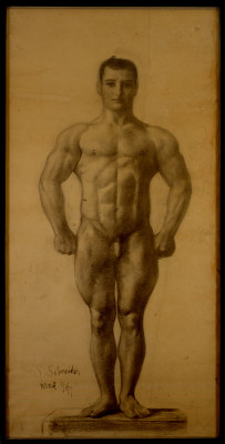 Sascha Schneider, Athlete in Basic Position, 1907