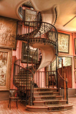 steampunktendencies:  Staircase at the Musée national Gustave Moreau, Paris, France.