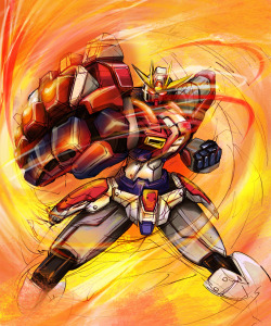 animexfavorites:  Build Burning Gundam ☆ Gundam Build Fighters Try | shooot [pixiv]   badass &lt;3