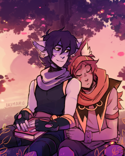   taking a break from their DnD session c: 
