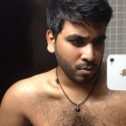 demvisualfeels:Tired and a bit hellapressed but my facial hair is on point so #gay #instagay #desi #hairy #hairychest #scruffy #hairygay #mallu