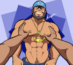 k0uya:  Another commission. Featuring Archie from Pokemon OR/AS.Just as a sidenote, I am not into male lactation, but I don’t judge it either. Nothing sexual in it if you ask me, but yet gain I am a dense person *shrugs*edit: added the no lactation