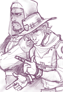 soddingcloudgazer:  Of course Mccree would make finger guns and you can’t tell me otherwise 